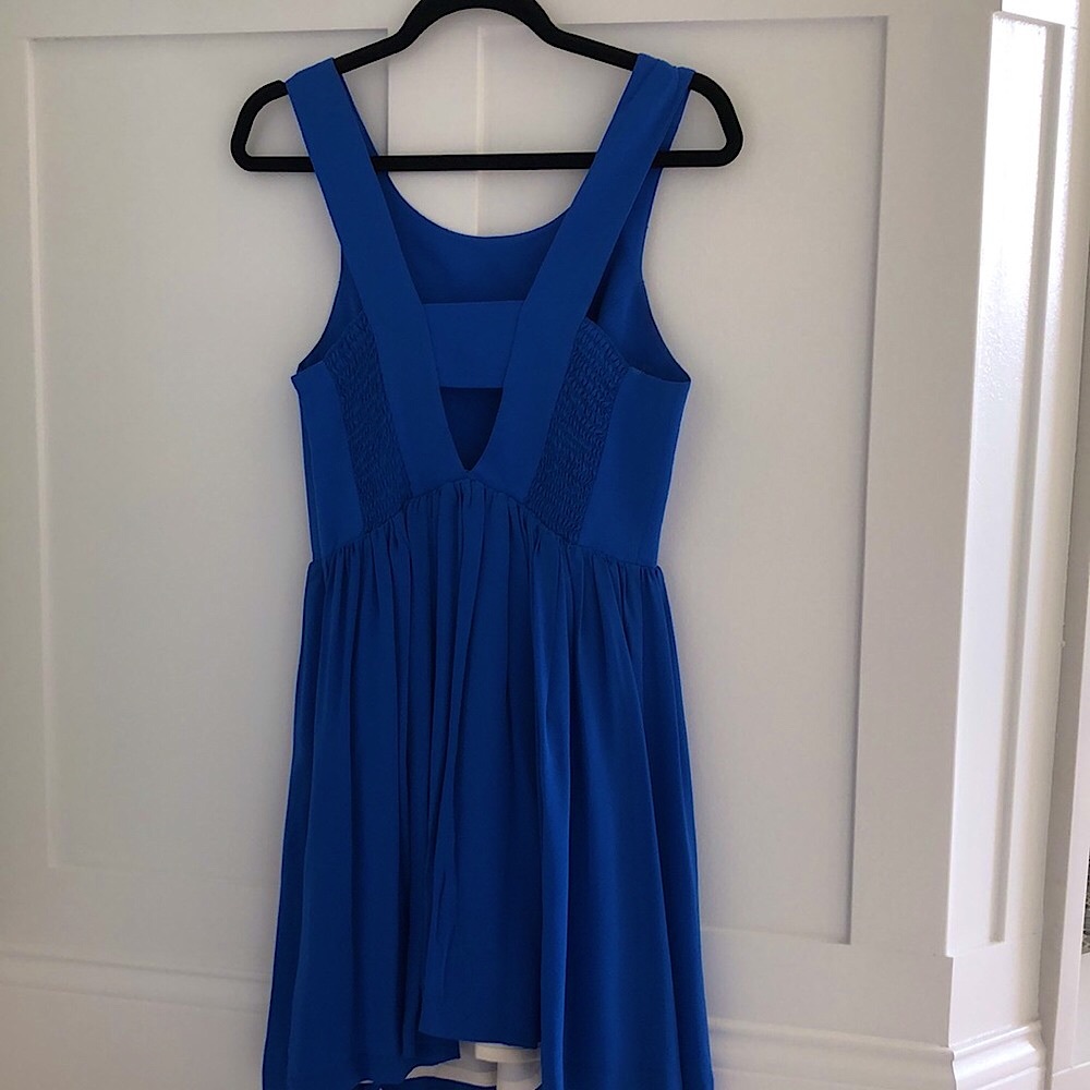 Amanda Uprichard blue 100% silk dress